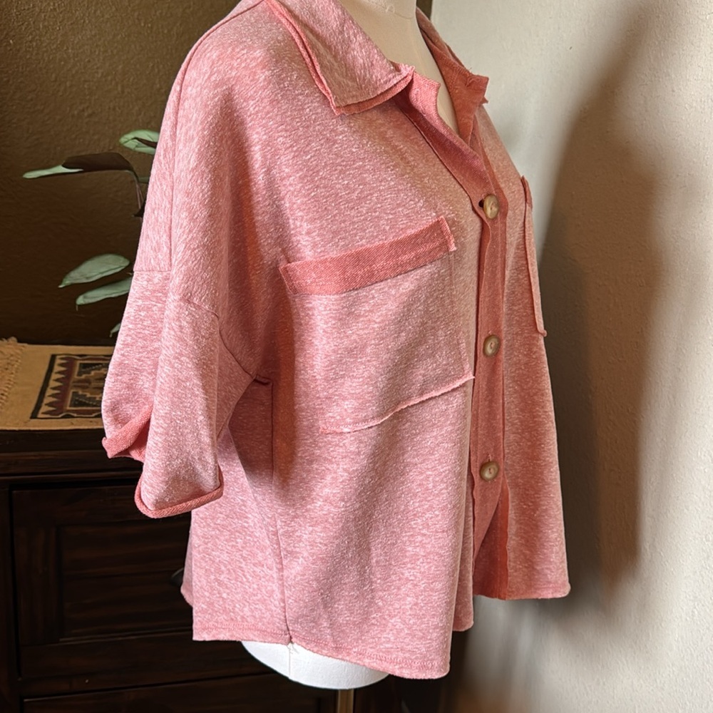 Pink Button-Up Shirt - Picture 3 of 7